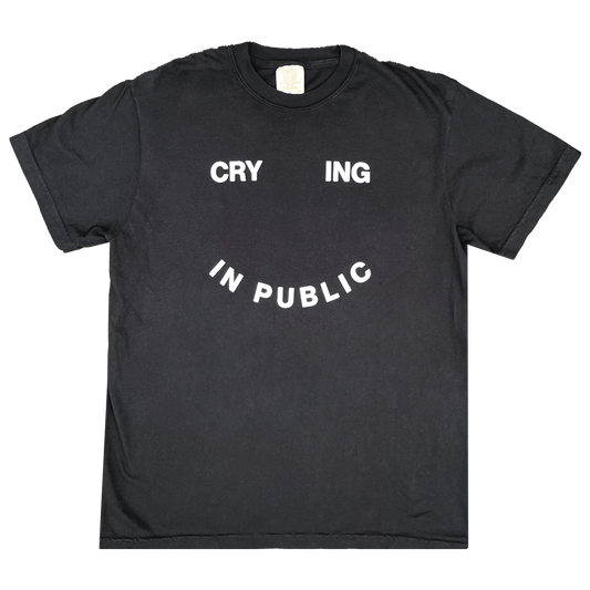 Crying In Public Black T-Shirt