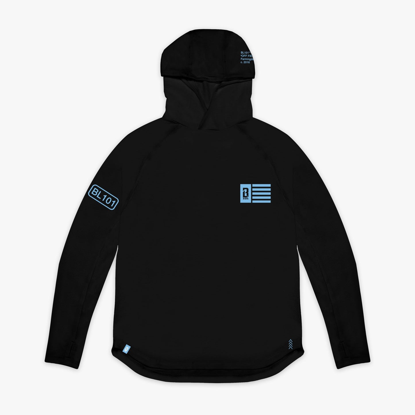 Off-Field Hoodie V2 - Black/Light Blue