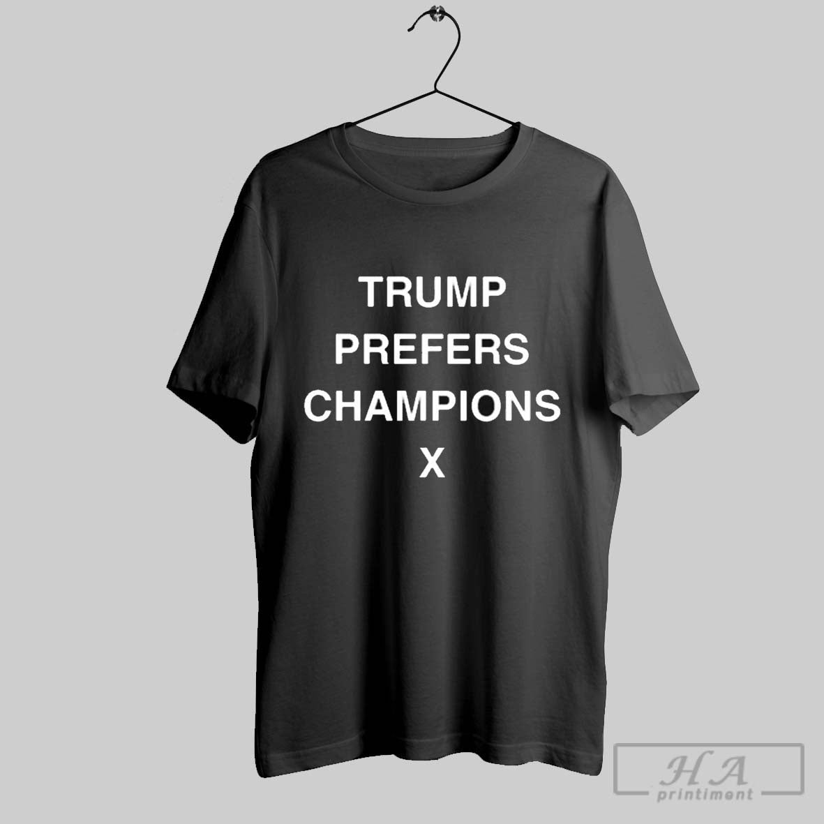 Official Dricus Du Plessis Wearing Trump Prefers Champions X 2025 T Shirt