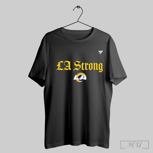 Official Los Angeles Rams Fanatics Black La Strong Shirt