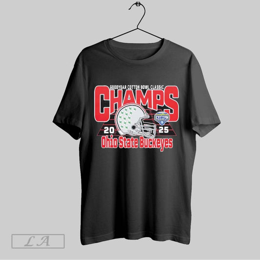 Official Ohio State Buckeyes Football Are Goodyear Cotton Bowl Classic Champions 2025 Shirt