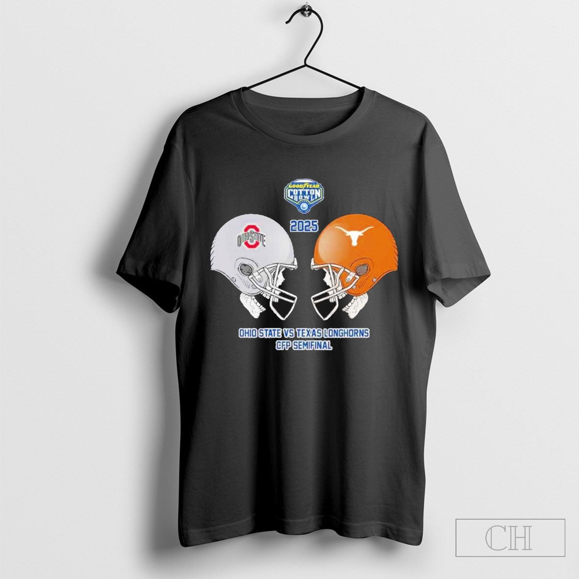 Official Ohio State Buckeyes Vs Texas Longhorns Cfp Semfinal Goodyear Cotton Bowl Classic Champions Ncaa Bowl Games Season 2024 2025 Shirt Cutom Poster Coffee Mugs Ornaments