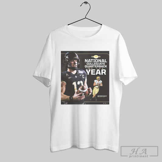 Official Poster Bryson Daily Abernathy Texas Army Black Knights National Collegiate Quarterback Of The Year T Shirt