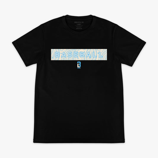 Paisley Tee - Black/Bone/Light Blue