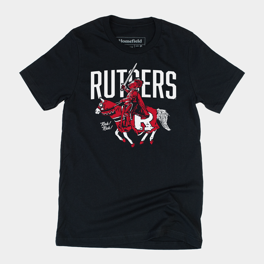 Black Rutgers Knights Tee Style001