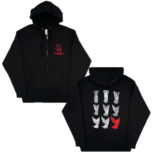 The Resignation ‚Äì Peace Not Bombs Black Zip Hoodie