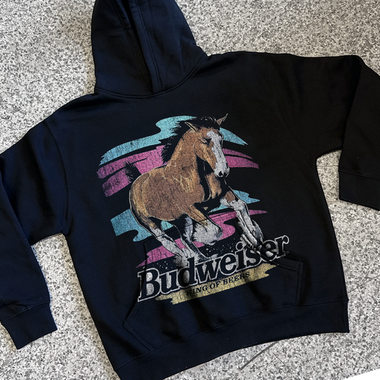 99 STALLION JUMBO BLACK HOODIE