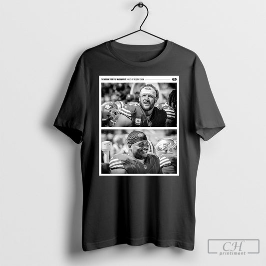 San Francisco 49ers Nick Bosa The Sideline Story Top Black And White Shirt Poster Ornaments