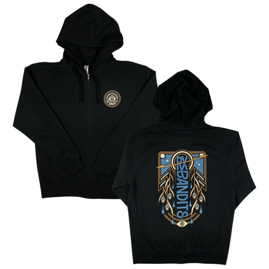 Symphonia Spatium Zip Up Black Hoodie