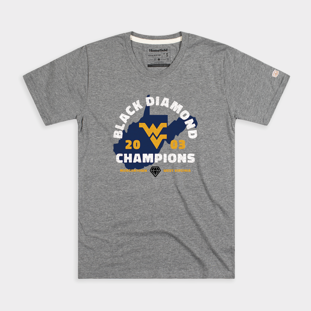 2003 West Virginia Black Diamond Rivalry Champs Tee Style001