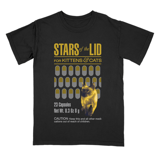 For Kittens & Cats Black T-Shirt