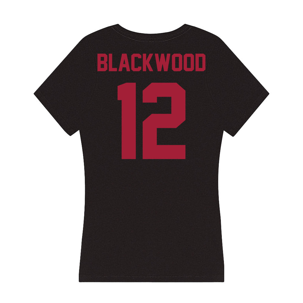 Alabama - NCAA Baseball : JT Blackwood - Women's V-Neck T-Shirt