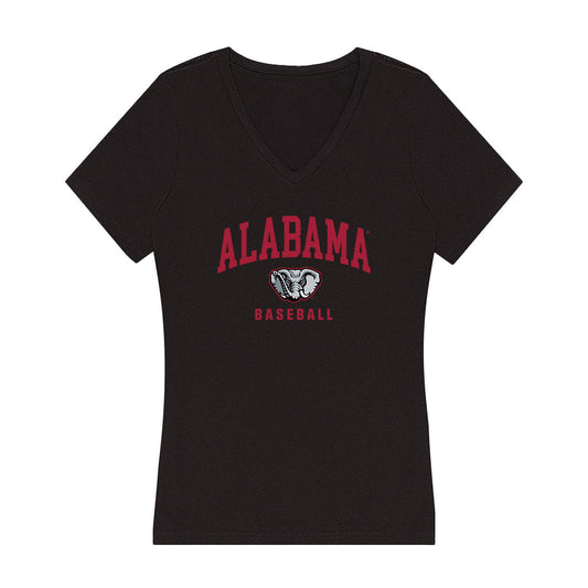 Alabama - NCAA Baseball : JT Blackwood - Women's V-Neck T-Shirt