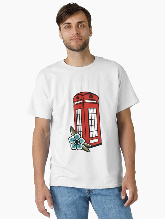 Old school red telephone box Classic T-Shirt