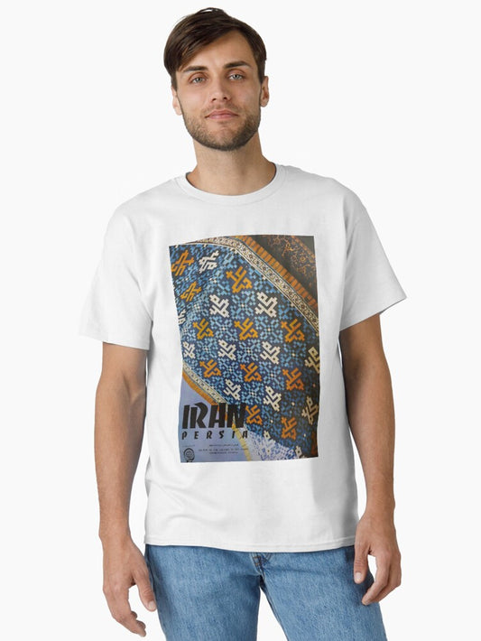 Iran Persia vintage travel poster Classic T-Shirt