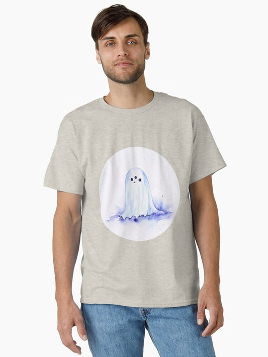 Sad Ghost in halloween Classic T-Shirt