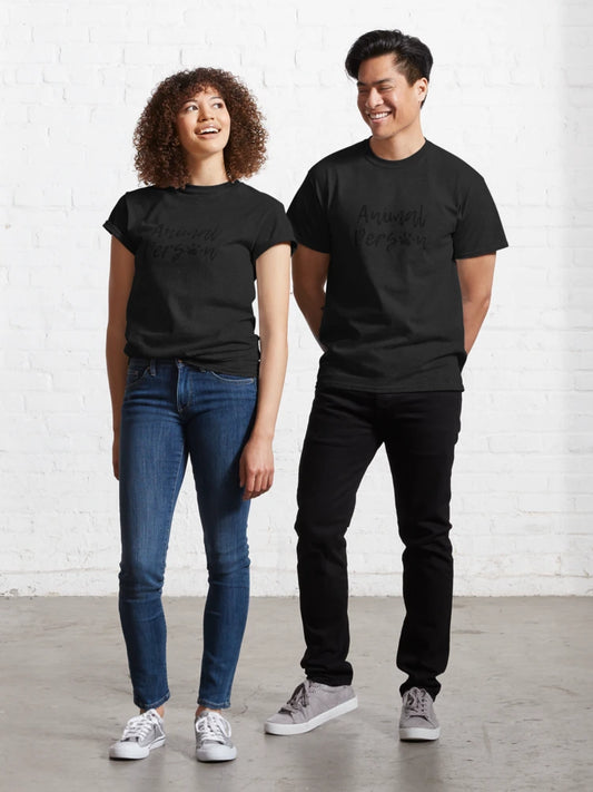 "Animal Person" Pawprint (Black) Classic T-Shirt