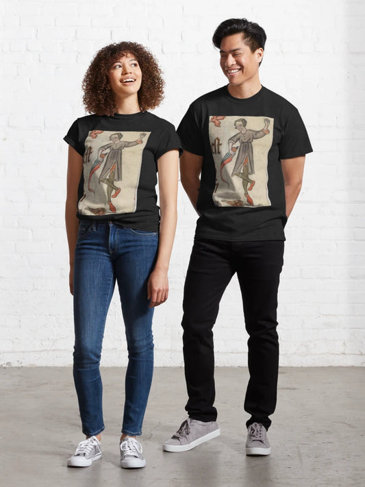 "And I grabbed the bird", medieval painting 9th century AD Classic T-Shirt