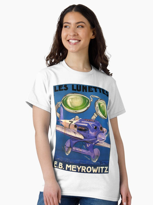 Les Lunettes vintage travel poster Classic T-Shirt Style001