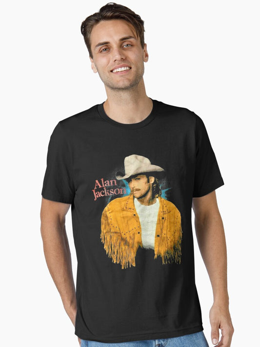 Vintage rare 1993 Alan Jackson Black Men S-234XL Essential T-Shirt